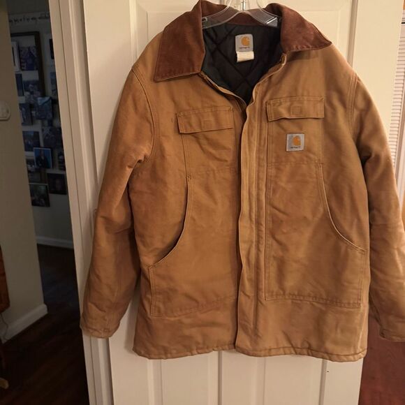 Men’s 2Xl Carhartt Duck canvas Jacket with quilt lining.‎ Zipper front - Picture 6 of 14